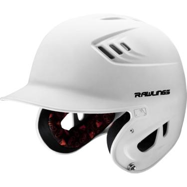 Imagem de Rawlings | Capacete de rebatedor de beisebol R16 VELO | Júnior (16 cm - 19 cm) | Branco fosco