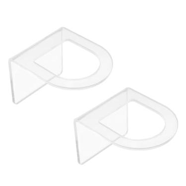 Imagem de 2 suportes de varinha de louça, suporte de escova de prato de acrílico organizador de esponja impermeável para armazenamento de pia de cozinha compatível com varinha Scotch Brite (transparente)