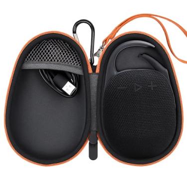 Imagem de WAUT Estojo rígido de viagem para JBL Clip 5 - Mini alto-falante Bluetooth portátil