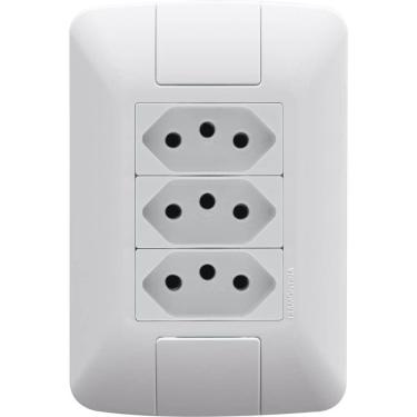 Imagem de Conjunto Com 3 Tomada 2p+t 20 Amperes - 250 Volts Aria - 57241079 - Tramontina