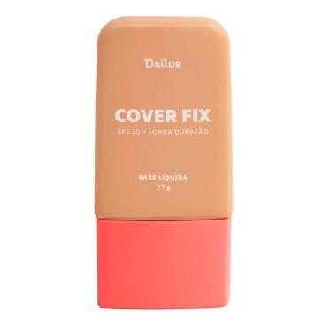 Imagem de Base Líquida Cover Fix 30ml Dailus Cobertura Perfeita e Alta Fixação D6 Médio