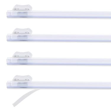 Imagem de PATIKIL 4 peças de cortador de plástico, cortador deslizante de plástico de 43 cm, substituição de instalação autoadesivo para papel de cera de alumínio, dispensador de papel pergaminho, branco