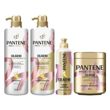 Imagem de Kit Pantene Hidrata & Resgata Shampoo + Condicionador + Creme de Pentear + Máscara-Feminino