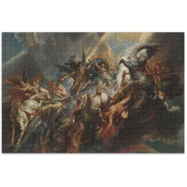 Imagem de Pintura Peter Paul Rubens Queda de Phaeton Quebra-cabeça adulto 500 peças divertido natureza boba paisagem cenário, 50,5 x 14,9 polegadas