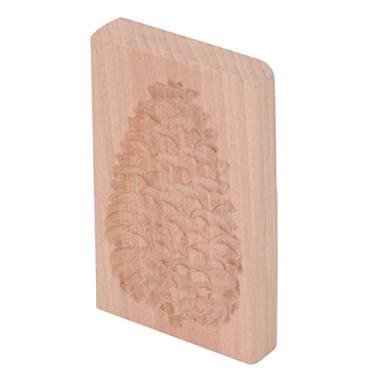Imagem de GLOGLOW Molde de Madeira para Cortador de Biscoitos, Carimbo de Prensa de Biscoito de Madeira de Faia, Formas Fofas para Massa de Biscoito, Produtos de Cozimento Reutilizáveis ​​e Fáceis de Limpar