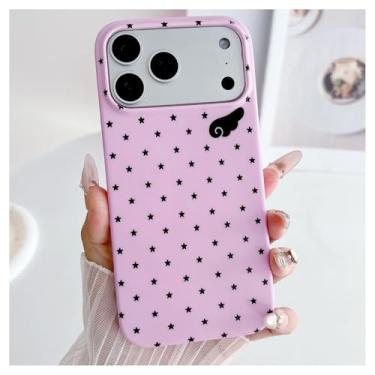 Imagem de Weonmov Capa para iPhone 17 Pro Max, linda estampa de asas de anjo, capa rígida de proteção à prova de choque para mulheres meninas homens 6,9 polegadas - rosa