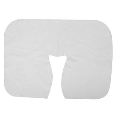 Imagem de Yinhing O Travesseiro Descartável do Encosto de Cabeça Cobre O Algodão Absorvente Macio 100 Pces para O Salão de Beleza Spa Massagem Cama Almofada Facial 35x28cm