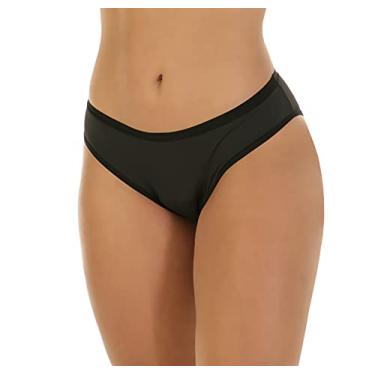 Imagem de Calcinha Absorvente Feminina Fluxo Médio (PRETO, M - 42)