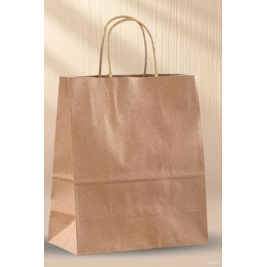 Imagem de Sacos de embalagem de presente autoselados - Sacos de presente de papel kraft com alças, bolsas adesivas para presente, acessórios e armazenamento de itens pequenos