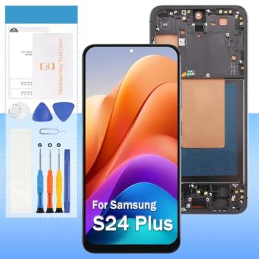 Imagem de Tela de substituição Incell para Samsung Galaxy S24 Plus SM-S926U S926A S926W LCD Display LCD Touch Digitalizador Assembly 17.0 cm - Preto com moldura