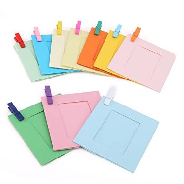 Imagem de GLOGLOW Porta-retratos Molduras para Pendurar na Parede para Mini Câmera, 3 Polegadas, Papel Colorido, Faça você Mesmo para Mini Câmera, 3 Polegadas, Papel Colorido, Faça você Mesmo Com Clipes e