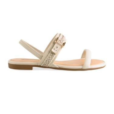 Imagem de Sandália Rasteira Feminina Mississipi Rives - Branco Gelo
