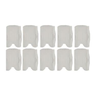 Imagem de APLVFFZH Conjunto de 10 Porta-crachás Dupla Face, Modelo Aberto, para Transporte, Claro, Tamanho real