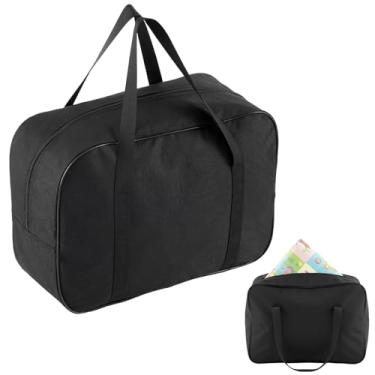 Imagem de Shinylin Bolsa de armazenamento para tapete de bebê 40 cm x 30 cm 600d preto impermeável Oxford pano bolsa de armazenamento portátil, compatível com tapetes de engatinhar e tapetes de chão para