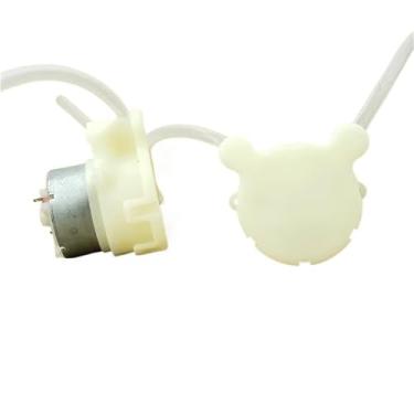 Imagem de 1 bomba micro peristáltica de 3,7 V, 5 V, 6 V, mini bomba dosadora de motor de 500 engrenagens, bomba de água líquida para amostragem de tinta de laboratório