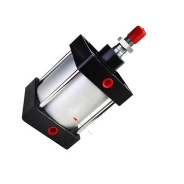 Imagem de SC80/100 Cilindros pneumáticos de ar padrão pistão SC80/100 mm furo duplo ação 25-1000 mm curso com ímã 1 peça (curso 150 mm, SC80 (com ímã))