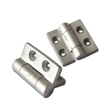 Imagem de Dobradiça de armário de aço inoxidável, caixa elétrica, equipamento industrial, chassi, conector de gabinete, ferragens para móveis, 1 peça (4 peças-aço)