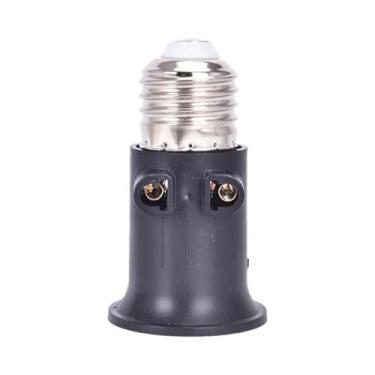 Imagem de Soquete De Lâmpada E27 Branco Preto À Prova De Fogo PBT AC100-240V 4A 