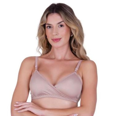 Imagem de Sutiã Trançado em Microfibra Cor:ChocolateTamanho:M - Saulo Lingerie, 