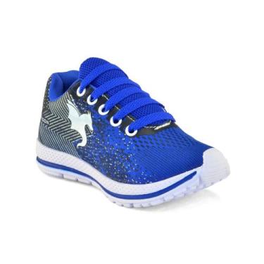 Imagem de tenis infantil De Menino Candy Masculino Escolar, Royal branco, 35