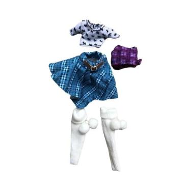 Imagem de Roupas Coloridas Para Bonecas Monster High Calças Casacos Chapéus Brin