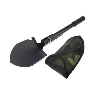 Imagem de Pá De Engenheiro Dobrável Em Aço Inoxidável Multifuncional Para Campin