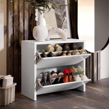Imagem de Sapateira Hall Entrada / Quarto Com 2 Portas Basculantes Mell Cores - 