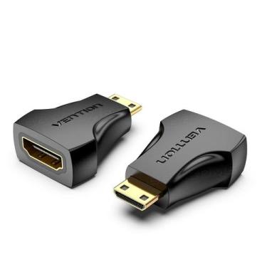 Imagem de Adaptador Mini Hdmi P/ Hdmi Fêmea Câmera Filmadora Projetor - VENTION