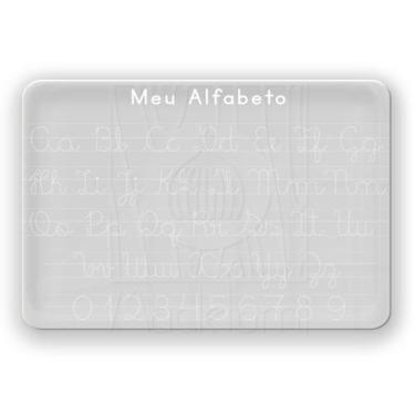Imagem de Lousa Acrílico Atividade Infantil Pontilhada Letra Cursiva - Madelumi