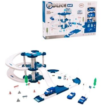 Imagem de Pista Garagem Policia 3 Andares e estacionamento de Carrinhos, Vem com