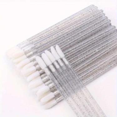 Imagem de Kit 50 Pincéis Aplicadores Descartáveis Batom Gloss Preto - Helen Colo