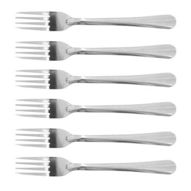 Imagem de Kit 6 Garfos Mesa Inox Urban 18Cm Restaurante Bar Buffet - Class Home