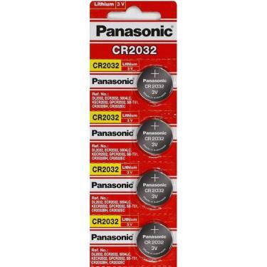 Imagem de 2X Kit 2 Cartelas Baterias Panasonic Cr2032 3V 10 Unidades