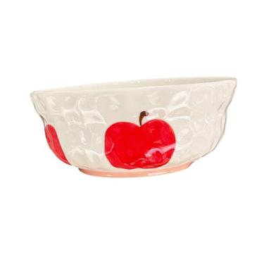 Imagem de Tigela de arroz de cerâmica pintada à mão utensílios de mesa sob o esmalte doméstico - tigela de sopa de 20 cm