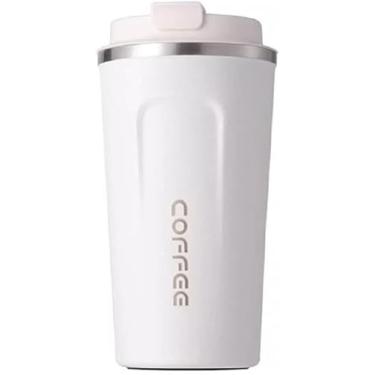 Imagem de Copo De Café Térmico Com Temperatura Aço Inox Dupla Camada 510ml Café Chá Suco- COPO COFFEE/BRANCO