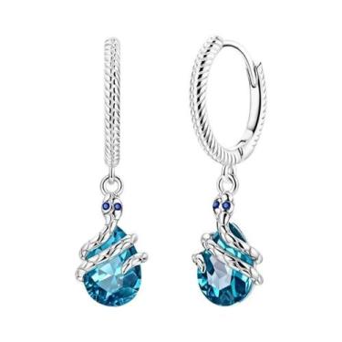 Imagem de Brincos De Argola Em Prata Esterlina 925 Com Zircônia MULA Joias Finas