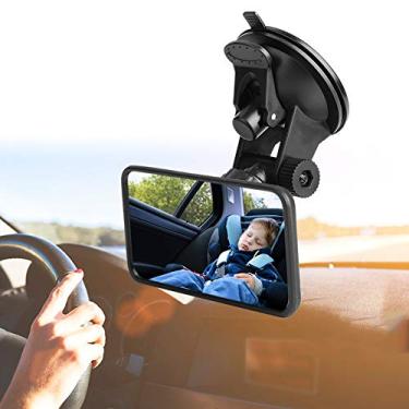 Imagem de Naroote Espelho Retrovisor Interior Ajustável do Carro do bebê Imagem Real para Ajuste de Segurança para Assento Com Grande Sucção, Adequado para Pára- ou Em Qualquer Lugar que você Quiser