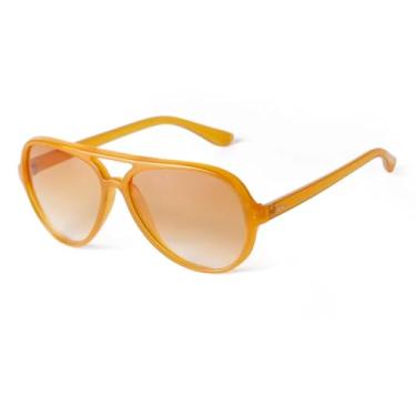 Imagem de Óculos de Sol Oversized com Lentes Degradê Marrons, Estilo Vintage, para Mulheres e Homens, com Proteção UV(3)
