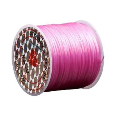 Imagem de Cordão Elástico De 0,7mm 40M Para Fazer Joias, Pulseiras De Miçangas, 