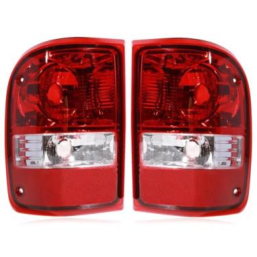 Imagem de Conjunto de luzes traseiras compatível com Ford Ranger 2001-2011, esquerda e direita, estilo original, luzes traseiras de substituição para 6L5Z13405AA 6L5Z13404AA