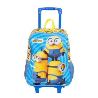 Imagem de Mochila Sestini Com Carrinho Minions M Azul-Unissex
