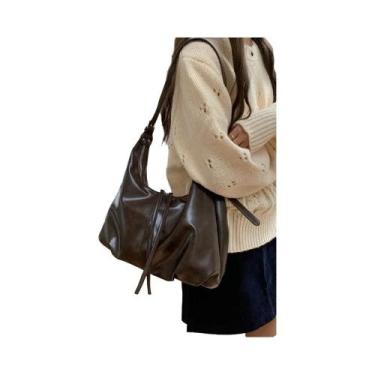 Imagem de Bolsa Transversal Retro De Grande Capacidade Para Mulheres, Moda Casua