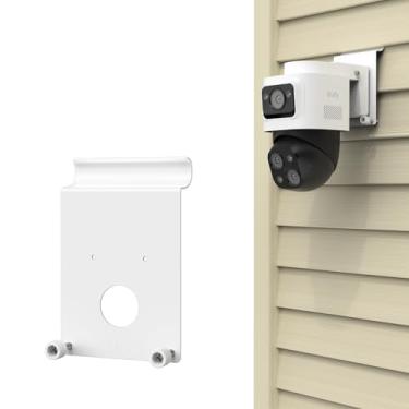 Imagem de VOMENC Suporte de montagem de revestimento de vinil para eufy 4K NVR S4 Max, alumínio premium, à prova d'água, fácil instalação, branco, 9 × 8 cm, suporte ajustável para câmera de segurança