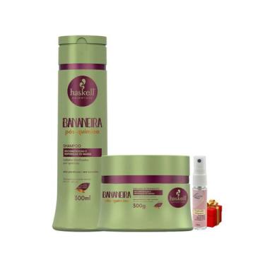 Imagem de Kit Haskell Bananeira Shampoo 300ML + 1 Mascara 300ML + Presente Lourr