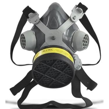 Imagem de Mascara Respirador Facial Proteção Químico com Filtro Gases Ácidos e V