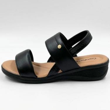 Imagem de Sandália Comfortflex Anabela Casual Feminina-Feminino