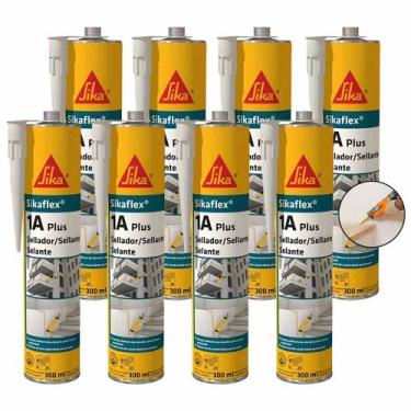 Imagem de 8 Selante Elástico Poliuretano Sikaflex 1a Plus Branco 300ml