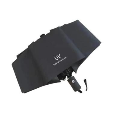 Imagem de Guarda-chuva Automático Com Proteção UV E Capa De Chuva, Dobrável Em T