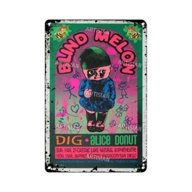 Imagem de Placa De Metal Vintage Rock & Roll, Placa De Música Retrô, Decoração D