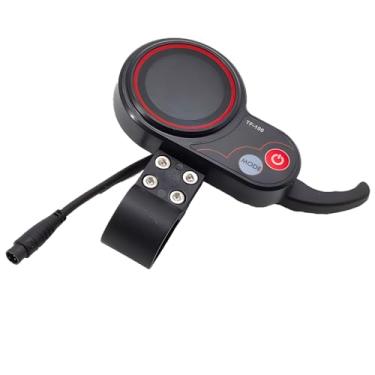 Imagem de LUMINFLY Tela de scooter elétrica Tf-100 de 10 x 10 cm, controlador de 48V 20A, dados em tempo real, botões de modo e energia, conector de 6 pinos, fácil instalação